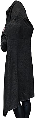 Ženski duksevi dugih rukava, prevelizirani visoki niski vintage gotički duksevi, pulover prevelike