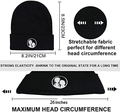 Crni Lil Hip Hop Peep klasični vezeni šeširi za muškarce i žene-zimska topla rastezljiva Moda pletena kapa