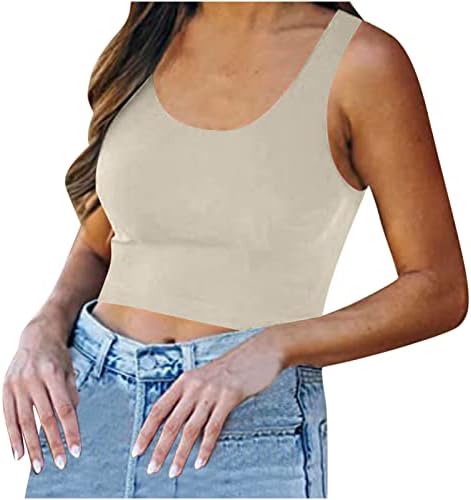 Žene Radi Yoga Camisole Bluze bez rukava Camisole Vest Square Corne Corset Bandeau Cami Tank Camisole