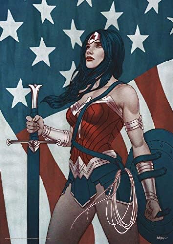 Mightyprint DC Comics - Wonder Woman - Collov iz stripa u ligi - izdržljiv 17 X 24 Zidna umjetnost
