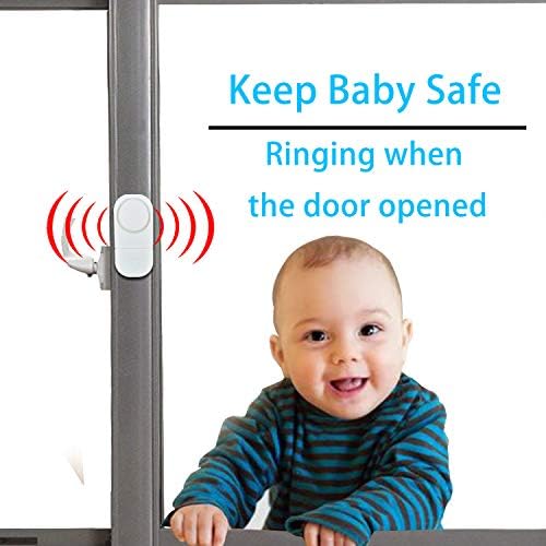 2 paketa, Alarm na vratima, magnetni senzor upozorenja protiv provalnika sa baterijama, glasni alarmi na vratima za sigurnost djece, uradi sam za sigurnost doma, uredska zaštita,trgovina