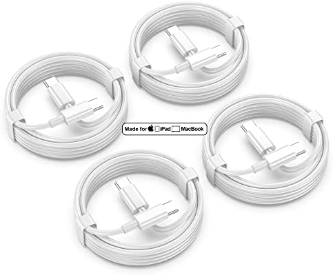 Apple USB C na USB C kabl za punjenje 3ft 60W 4pack [Apple MFi Certified], Tip C do Tip C kabl