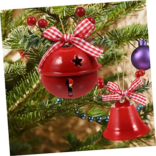 Toyandona Božićna zvona 2pcs Božićna dekoracija drva Dekoracija za rub Božićni zvonik Xmas Viseći zvona