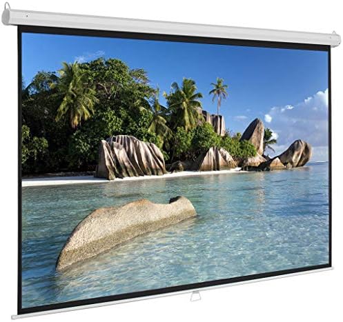 Zyzmh Priručnik za povucite ekran projektora 60 72 84 100 inča 4: 3 HD Widescreen uvlačenje