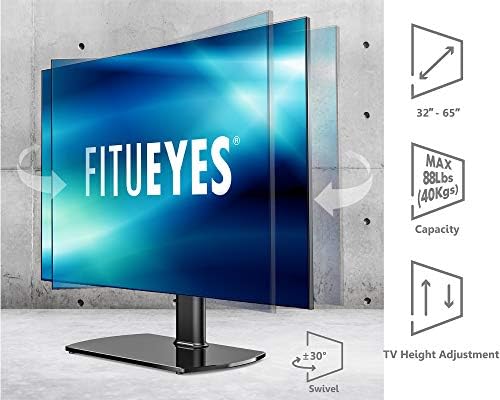 Fitueyes Universal TV postolje / osnovni okretni tablica TV stalak za montiranje za 32 do 65 inča TV sa ravnim