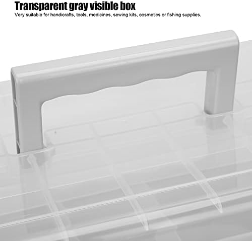 3 slojeva plastična kutija za odlaganje, prijenosna multifunkcionalna kutija za pohranu s rukohvatom
