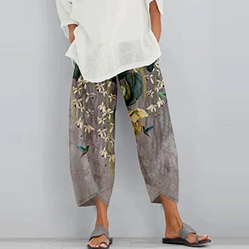 Mackneog Tummy Control Cropped Loose Pamuk Golf Capris Lagane ljetne hlače Trendy Capri pantalone za