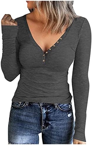 Ženske džempere košulje dolje spuštane Bluze Osnovne rebraste pletene majice modni casual pulover