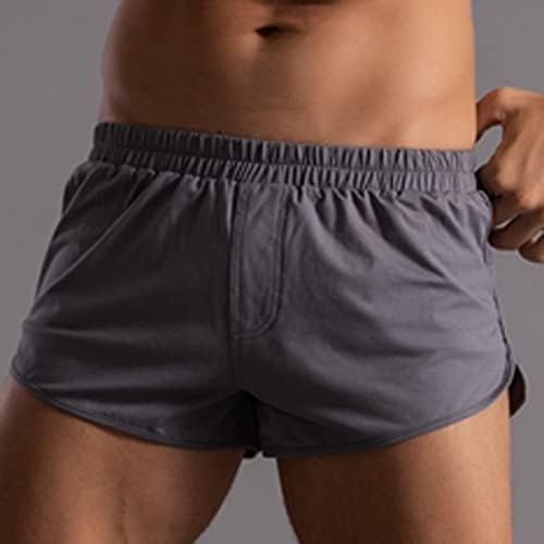 Bokserske kratke hlače za muškarce pakovanje muški ljeto pune boje pamučne hlače elastična opsega labavi brzi