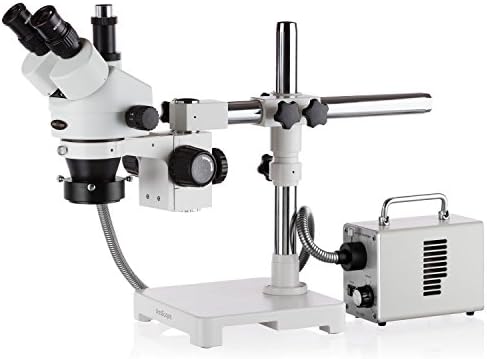 Amscope SM-3T-30WR 7X-45x stereo mikroskop sa LED fiber-optičkim prstenom