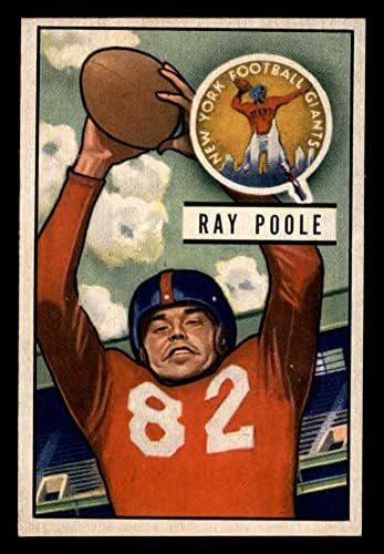 1951 Bowman 93 Ray Poole New York Giants-FB Ex / Mt Giants-FB Mississippi / Sjeverna Karolina