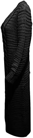 Ženski džemper s dugim rukavima dress zimske haljine klub jednodijelni posadni krevet pletene