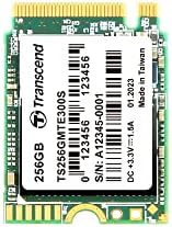 Transcend MTE300S 256GB NVME PCIe Gen3 X4 M.2 2230 Interni čvrsti državni pogon 3D TLC NAND