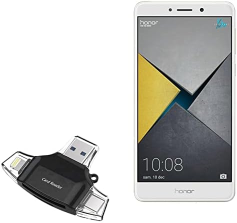 BoxWave Smart Gadget kompatibilan sa Honor 6X - Allreader čitač SD kartica, čitač microSD kartica SD kompaktni