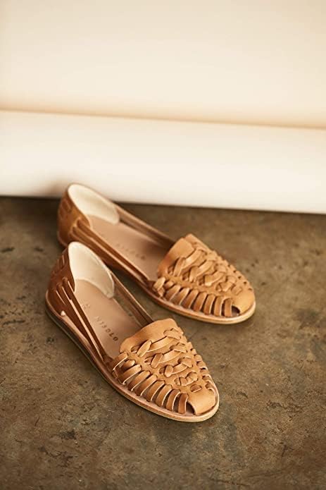 Nisolo tradicionalni Huaraches za žene-dizajnerske ručno izrađene sandale od tkane kože s gumenim potplatom