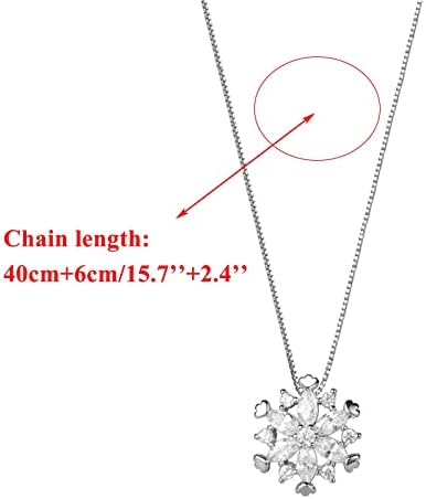 Ogrlice od choker-a za teen djevojke srebrni dijamantni nakit snježne pahuljice ogrlice za snježne pahulje