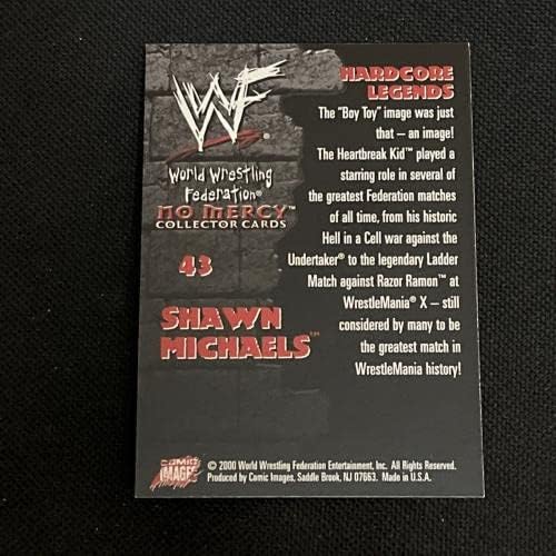Shawn Michaels 2000 Slike COMIC Slike WWF Nema milosrdnih hrvanja potpisane autogramenom karticom - autogramirane