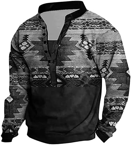 Muške dukseve Trendi tiskani pulover Ležerne prilike za praznike s kapuljačom s kapuljačom s dugim rukavima
