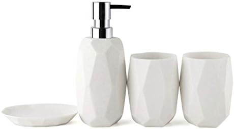 LXDZXY kompleti za kupaonice, sadržani sandstonski kamen set za kupatilo - kupaonica Naslovnica Početna Dekoracija Housewarming Pokloni kupaonica, bijela, 4 komada