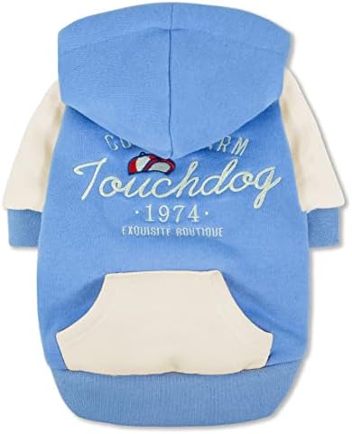 TouchDog Heritage Premium pamučni džemper sa kapuljačom s naglašenim džepovima mosta na hoodie-u