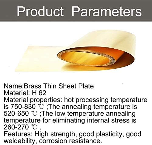 UMKY mesing ploča mesing folija Lim Band bakar pojas koža bakar Metal Working 0.2 mm, 0.2 mm * 20mm