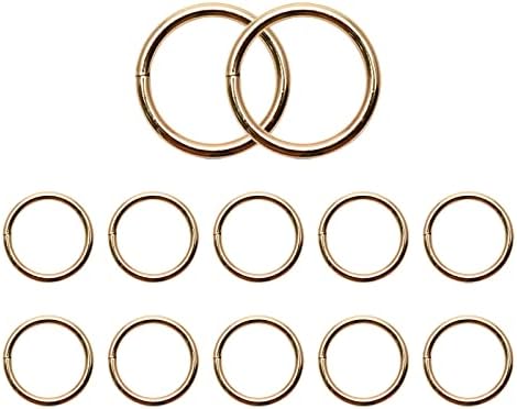 Curqia 12pcs CHATCER RINGS ZLATNO višenamjenski metalni prstenovi krupni prsten za DreamCatcher / Hardverske