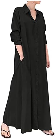 NOKMOPO haljine za žene 2022 ležerni pamučni platneni prugasti kardigan labavog temperamenta nepravilna haljina