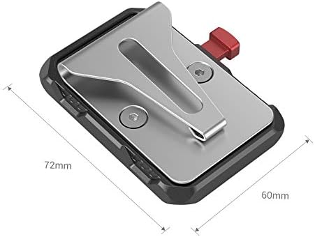 Smallrig Mini V montira tablica za bateriju, V-brava montira s kopčom za remen za napajanje kamere -