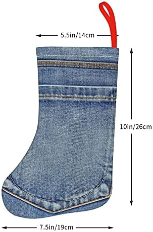 Yezilo Blue Country prazan zadnji džep traperice Traperice Traperice Božićne čarape - 10 inča
