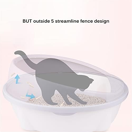 LEPSJGC toaletni Krevetpan plastična kutija za pijesak protiv prskanja mačaka kutija za otpatke mačke pladanj