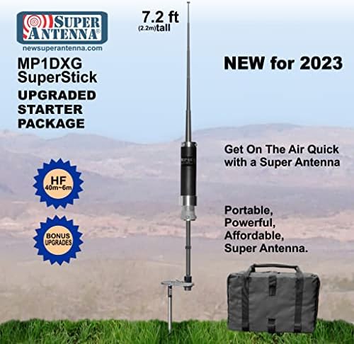 Super Antenna MP1DXG HF prenosiva antena sa torbom za radio amatersku vožnju za montiranje na Zemlju