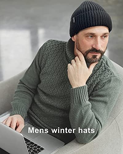 Ocatoma kapa za muškarce žene topla zimska pletena kapa sa manžetama meke tople skijaške kape Unisex