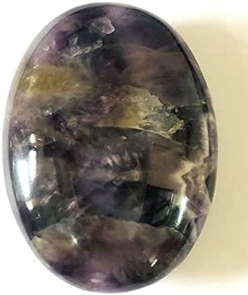 Crystalmiracle Tigers Eye 2,5 Palmstone Crystal Bearing Reiki Čakra Wellness Energy Gemstone Hamprafted