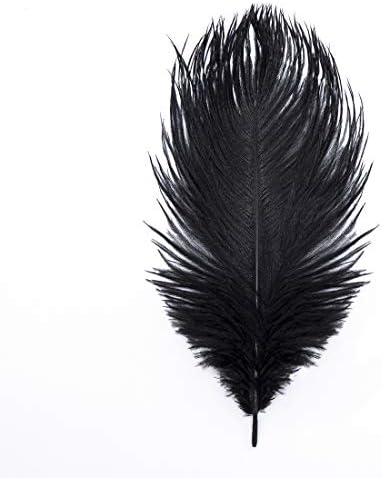 HolloSport 30pcs Bulk Black Oritch Feather 10-12 inča za središnje dijelove stranke Vjenčanje Domaći