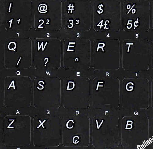 Brazilian-PORTUGUESSE netransparentne naljepnice za tastaturu u crnoj pozadini za Desktop računare