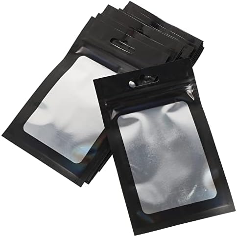 ZERODEKO 300 kom. Clear Packaging Bags Clear Nakit Torbe za pohranu patentne patentne torbe za