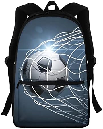 SalaBomia 3D Soccer Ball Print backpack školska torba za dječje dječake, dječji lagani veliki kapacitet