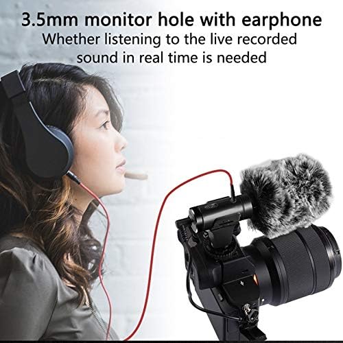 LMMDDP kamere mikrofoni mikrofona za kamkorder Livestream snimanje za vanjsku fotografiju uživo