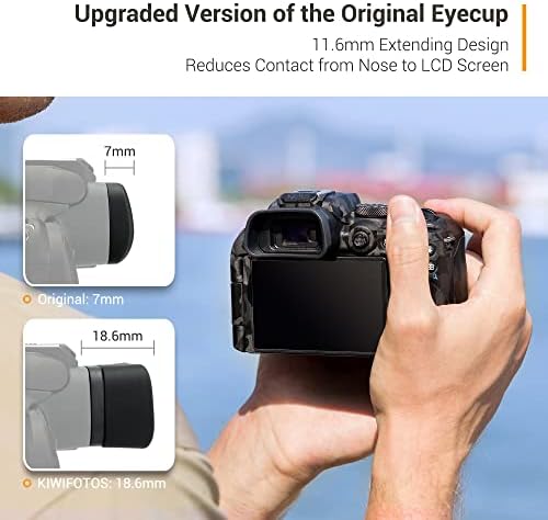 Eyecup kamere + fotoaparat Hot cipela i bljeskalica: EOS R10 okular za oči sa kamerom Hot Cour Cover Cap