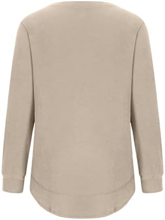 2023 modna dukseva za žene Crewneck Tunic dugih rukava vrhovi slatkih tajica Dukseri se obične trendi majica pulover
