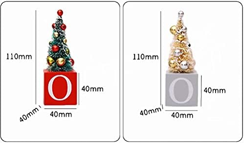 3pcs stoltop božićno drvce drvena radost umjetna mini božićna stablo božićni ukrasi za stolni ili