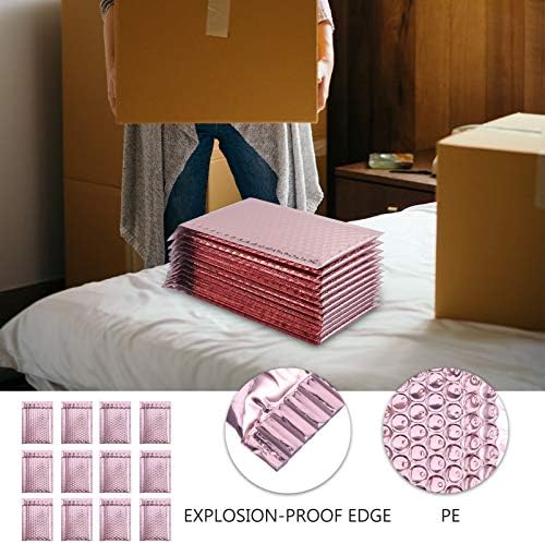 NUOBESTY koverte 12pcs Poly Bubble Mailers, podstavljene kese kese za pakovanje mehurića za otpremu/pakovanje