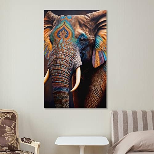 Slikarstvo Art Poster šareni afrički slon Kućni zid dekor zid Art slike platno zid dekor Home Decor dnevni boravak