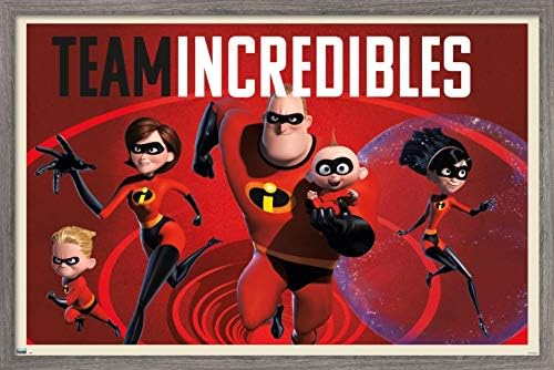 Trendovi International Disney Pixar The Incredibles 2-porodični zidni Poster, 22.375 in X 34 in, Neuramljena verzija