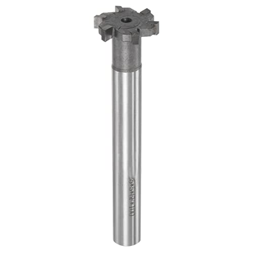 uxcell T-Slot glodalice, 5mm dubina 25mm rezni prečnik 12mm drška Volfram karbid Vrh 6 flauta T Slot krajnji mlin za Nerđajući čelik bakar aluminijum