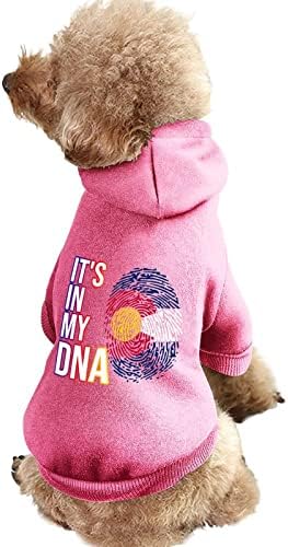To je u mojoj DNK Colorado State Flag personalizirani kućne ljubimce za kućne ljubimce mekani ugodno odjeća za pse prozračne kućne ljubimce sa šeširom L