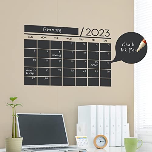 2023 Kalendarski naljepnica, tabnica Vinilni zidni kalendar naljepnica sa dodatnim godinama jednostavnim oblicima