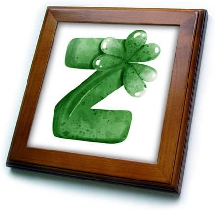 3drose St Patricks slatkiši Monogram početne Z-uokvirene pločice