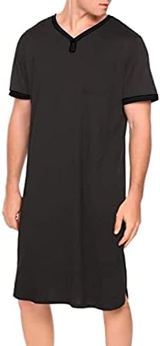 Ljetne majice za muškarce muške tanke duge prozračne spavaćice labave kratke rukave pidžame prilagođene