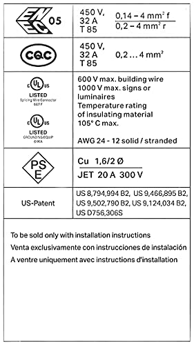 WAGO 221 lever-Nuts 78pc kompaktna žica za spajanje asortiman konektora sa kućištem. Uključuje 221-412, 221-413, 221-415